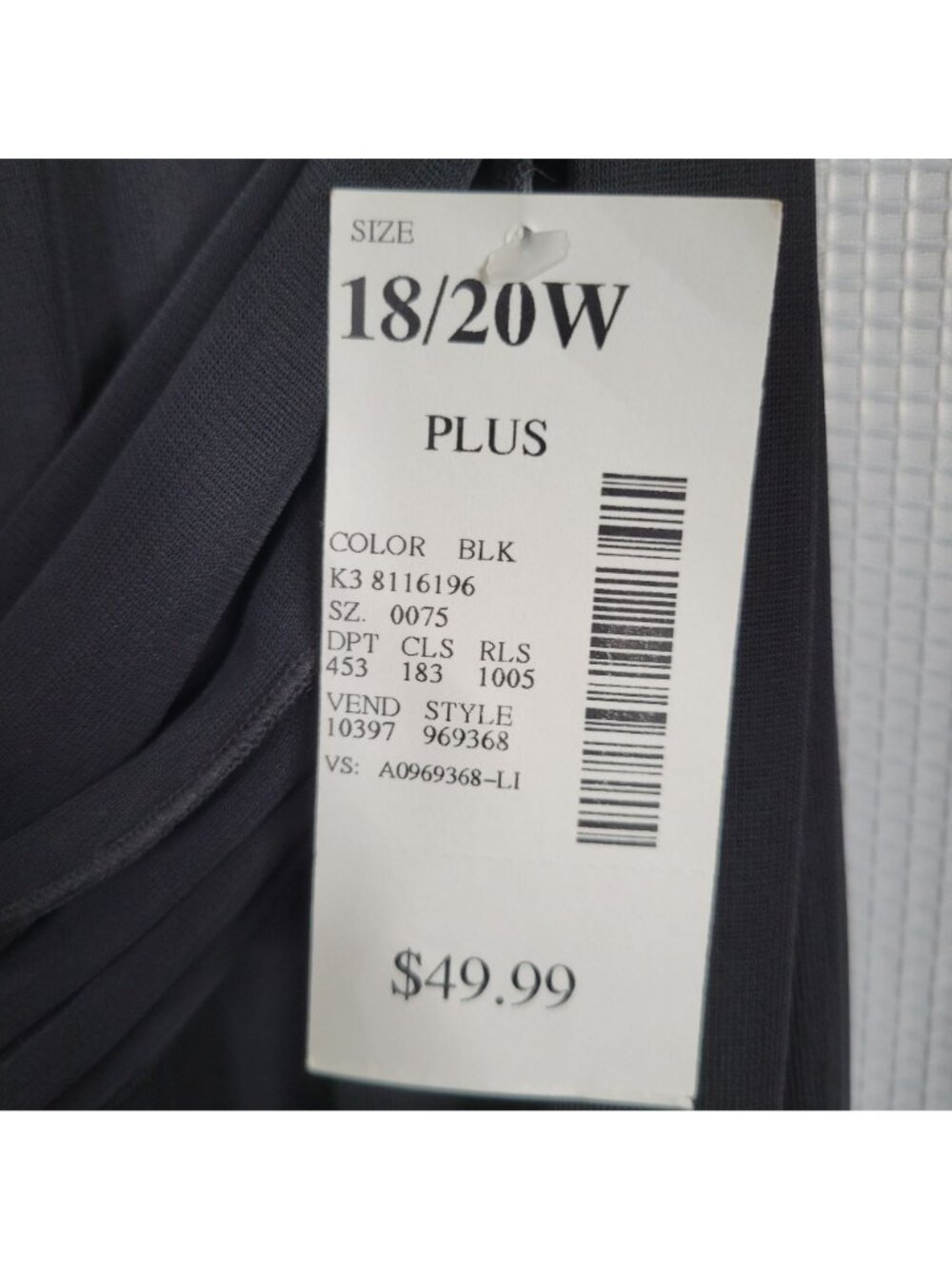 Connected Woman Size 18W 20W Pants Dressy Flowy Chiffon Palazzo Wide-Leg Black - Picture 8 of 11